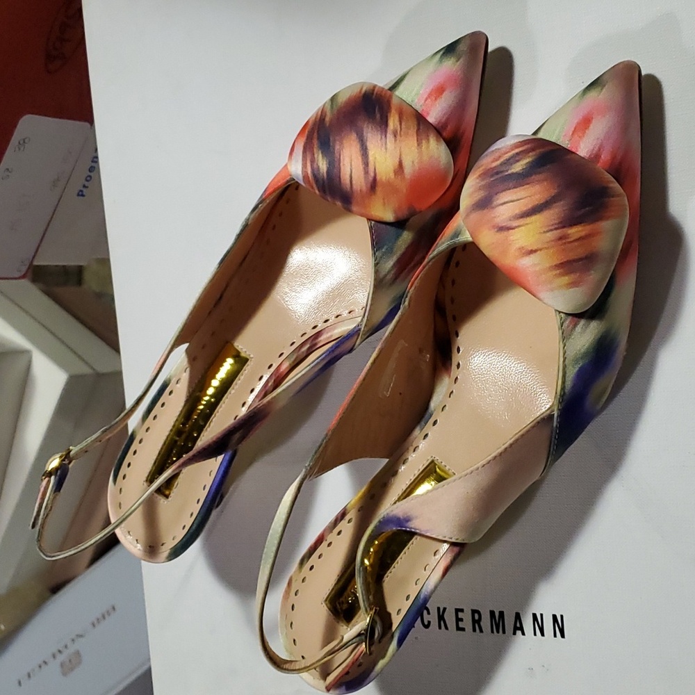 NIB Sz 36 $555 Rupert Sanderson slingbacks